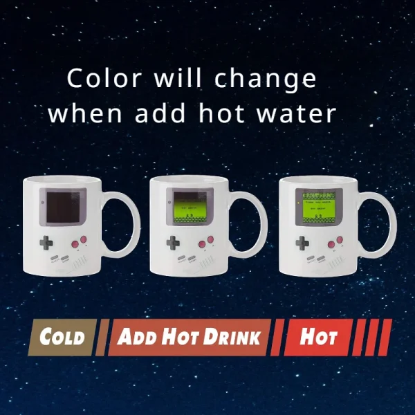 Kf Sd91f664e49cd4667b5e2824bbdf99c44m Game Console Thermochromic Ceramic Coffee Mug Water Cups Drinkware