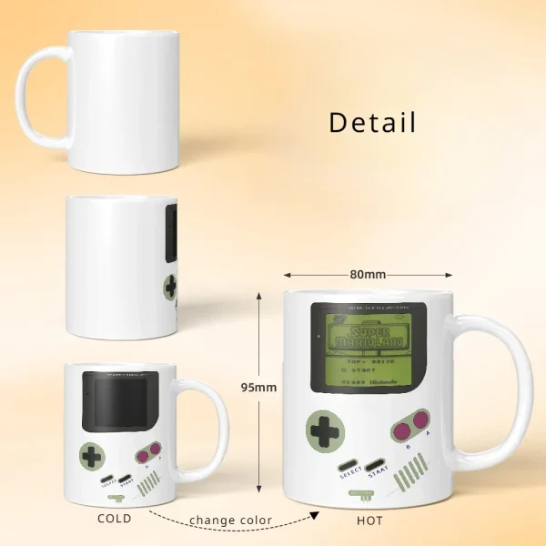 Kf Sdb9db27f67064773aabde4fad2b12502t Game Console Thermochromic Ceramic Coffee Mug Water Cups Drinkware