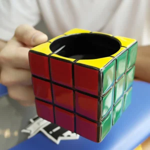 Kf Sfafcc2008beb4eb3991240096b2906c5h Creative And Fun Rubik S Cube Shaped Ceramic Mug Unisex Trendy Coffee And Tea Cup With