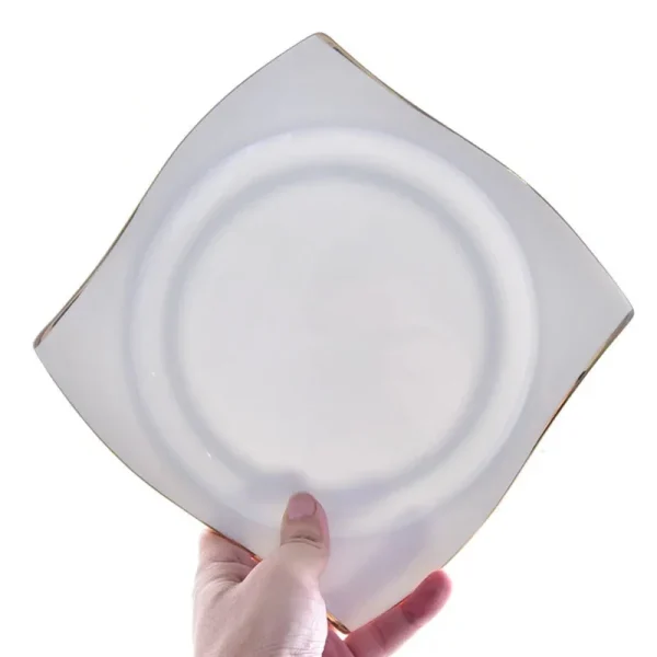 Kf Sfdc9d78cbb1b4bcdb57e0ca8cccf343cw 4 Pcs Ceramic Bowl Dish Set Bone Porcelain Tableware Creative Phnom Penh Dishes Platesset Square Plates