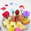 20 Pcs Disposable Bamboo Skewers Food Picks Buffet Cupcake Fruit Fork Party Cake Dessert Salad Vegetable