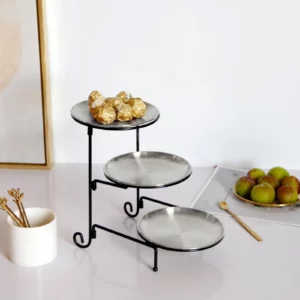 3 Tier Serving Tray Cupcake Stand Detachable For Party Home