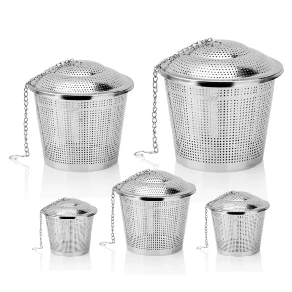 304 Stainless Steel Tea Ball Strainer Mesh Herbal Infuser Filter Tea Leaf Spice Tea Strainer For 2