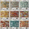 45 32cm creativity road sign pattern cotton linen pad dining table mats vintage bowl cup mat