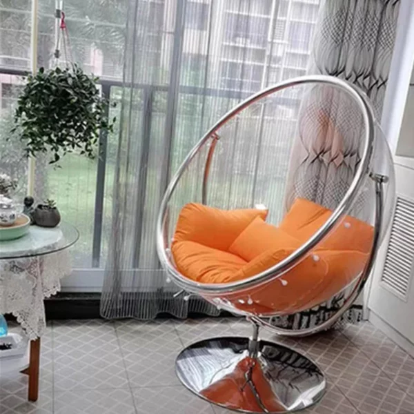 Bubble Chair Transparent Glider Single Cradle Chairs Indoor Lounge Hanging Lazy Chair Swing Rocking Recliner Home 4