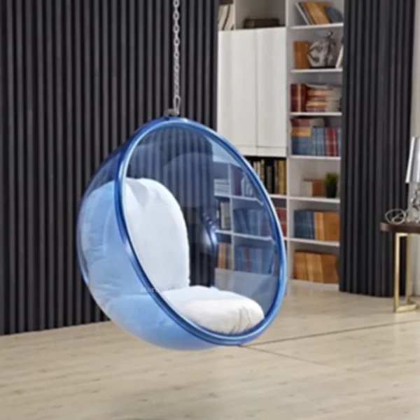 Bubble Chair Transparent Glider Single Cradle Chairs Indoor Lounge Hanging Lazy Chair Swing Rocking Recliner Home 5