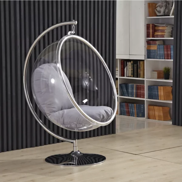 Bubble Chair Transparent Glider Single Cradle Chairs Indoor Lounge Hanging Lazy Chair Swing Rocking Recliner Home