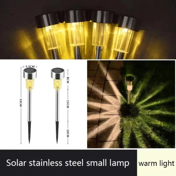 Led lawn solar lights garden outdoor lamp rgb multi color doorway path lighting solar christmas decorative 1