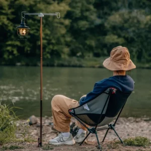 Outdoor New Camping Lamp Stand Hook Portable Folding Lantern Post Pole Collapsible Fishing Multifunctional Hanging Light