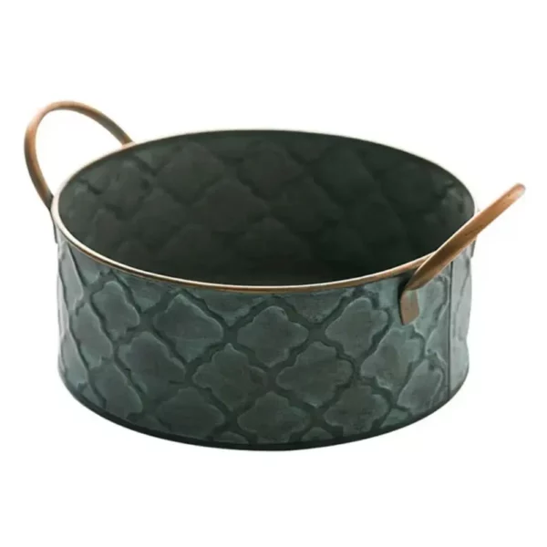Retro metal bread basket storage tray kitchen gardening dessert basket pastry box fruit container home decoration 3