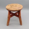 Small Round Stool Chinese Antique Mortise And Tenon Jointed Stool Small Side Table Pedestal