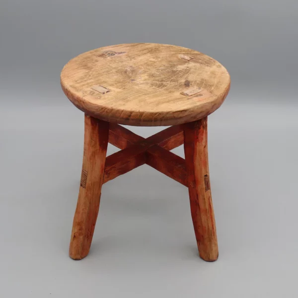 Small Round Stool Chinese Antique Mortise And Tenon Jointed Stool Small Side Table Pedestal 3