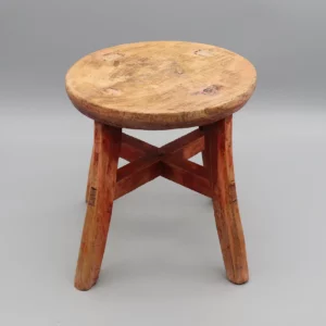 Small Round Stool Chinese Antique Mortise And Tenon Jointed Stool Small Side Table Pedestal