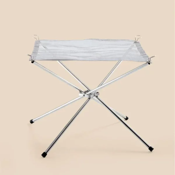 Stainless Steel Brackets Mesh Fire Pit Portable Outdoor Fire Pit Foldable Camping Fire Barbecue Metal Stand 5