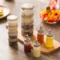 4pcs Plastic Sauce Squeeze Bottle Mini Seasoning Box Salad Dressing Containers Outdoor Portable Barbecue Spice Jar