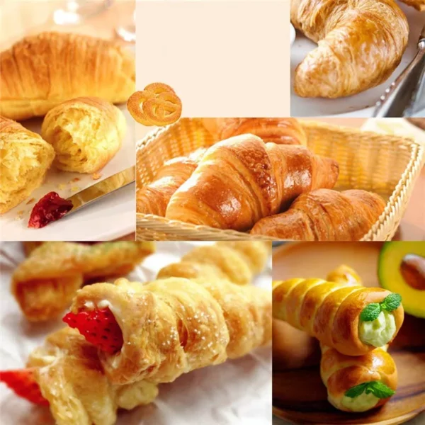 5 10pcs Conical Tube Cone Roll Moulds Spiral Croissants Molds Cream Horn Mould Pastry Mold Cookie 4