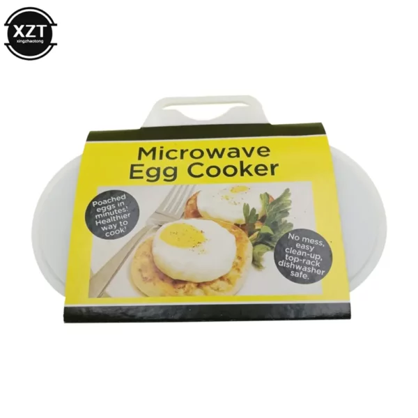 Food Grades Plastic Microwave Cooking Eggs Steamer Convenient Kitchen Cooking Mold Egg Poacher Kitchen Gadgets Fried 4