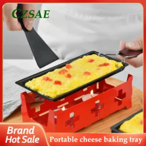 Portable Simple Butter Cheese Mini Baking Tray Metal Carbon Steel Candle Oven Kitchen Baking Tools Home