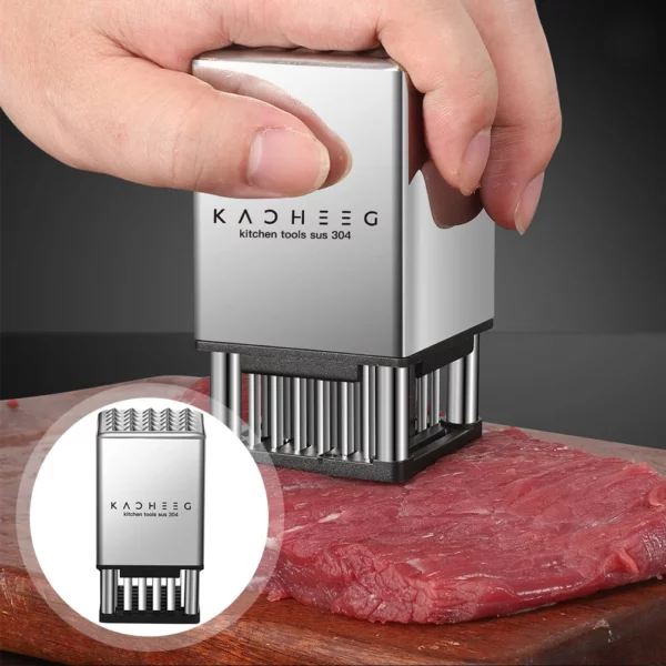 Stainless Steel Meat Hammer Kitchen Utensil Tool Mallet Chicken Pounder Tenderizer Flattener