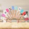 1pc Christmas Long Spatula Silicone Cream Household Cake Making Xmas Bakeware Accessories High Temperature Resistant Baking