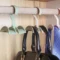 360 Degree Rotation Closet Organizer Rod Hanger Handbag Storage Purse Hanging Rack Holder Hook Bag Clothing