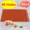 48 30 Holes Non Stick Silicone Macaron Macaroon Pastry Oven Baking Mould Sheet Mat Diy Mold