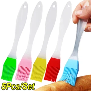 5 1pcs Silicone Oil Brush Basting Brush Diy Cake Bread Butter Baking Brushes Kitchen Cooking Barbecue