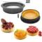 6pcs Tarte Ring Cutting Tart Mold Mousse Diy Kit Perforated Cake Round Circle Dessert Bakeware Cutter