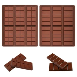 Chocolate Candy Bar Silicone Mold Rectangle Break Apart Protein Engery Mould Wax Melt Fat Bomb Snack