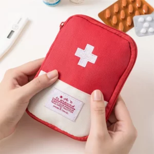 Cute Mini Portable Medicine Bag First Aid Kit Medical Emergency Kits Organizer Outdoor Household Medicine Pill