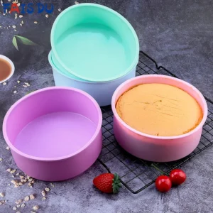 Fais Du Round Silicone Mold Nonstick Baking Pan Layer Cake Mousse Fondant Cylinder Mould For Pastry