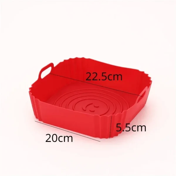 Food Grade Household Oven Tray Square Air Fryer Silicone Grill Special Mat Cake Baking Tool Tray