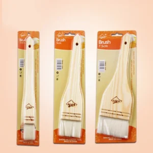 Household Mooncake Pastry Brush Wooden Handle Wool Barbecue Brush Oil Brush Baking Accessories Kitchen Cooking Tools