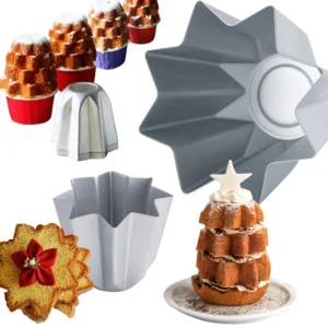 Mini Pandoro Mold Octagonal Baking Pan Mold Muffin Cake Pan Non Stick Mousse Cheese Cake Mold