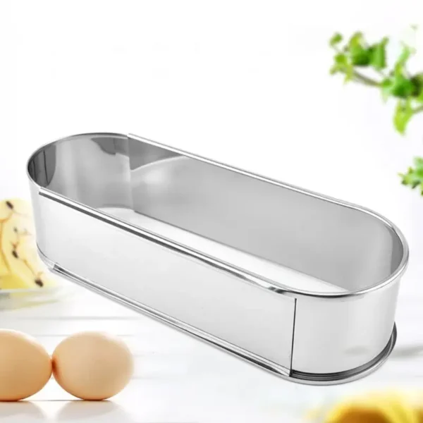 Oval Freely Adjustable Mousse Ring Cake Mold Stainless Steel Kitchen Baking Tool