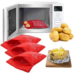 Reusable Microwave Potato Cooker Bag Washable Tortillas Cooker Pockets Corn Cooking Bag Microwave Baking Bag Kitchen