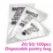 Sml20 50 100pcs Disposable Pastry Bags Confectionery Equipment Pastry And Bakery Accessories Reposteria Cake Tools For 1