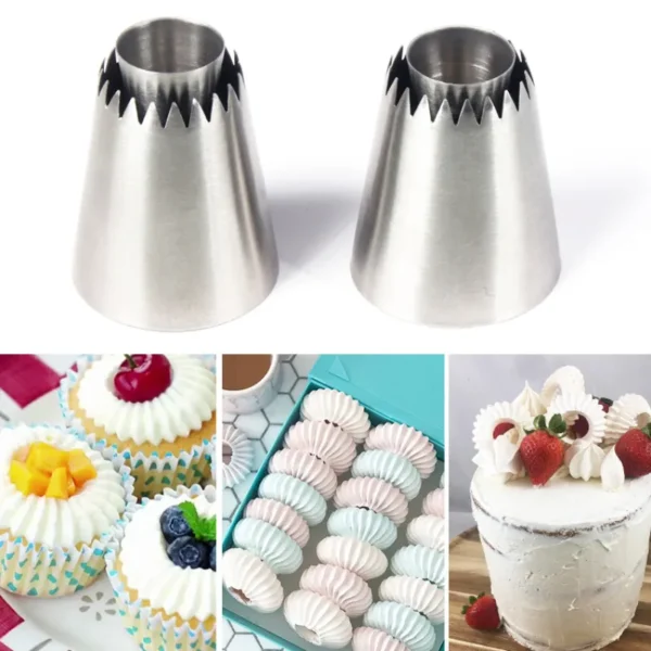 Sultan Tube Russian Pastry Tip 1pc Icing Piping Nozzle Large Icing Piping Nozzles Cupcake Baking Tool