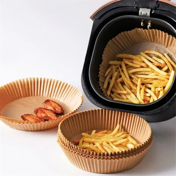 Vegetable Paper Liner Oven Parchment Air Fryer Accessories Plates Disposable Fryer Dessert Baking Eco Friendly Air